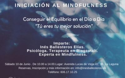 TALLER TEÓRICO-PRÁCTICO DE INICIACIÓN AL MINDFULNESS